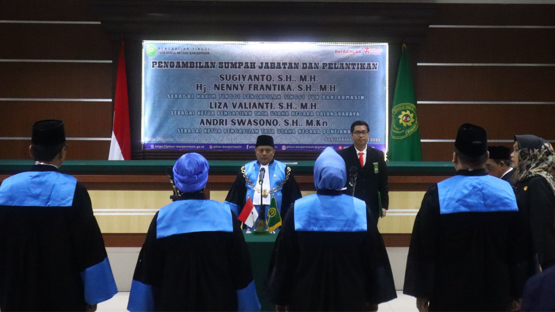 Pengadilan Tinggi TUN Banjarmasin Lantik Dua Hakim Tinggi dan Dua Ketua Pengadilan Tata Usaha Negara